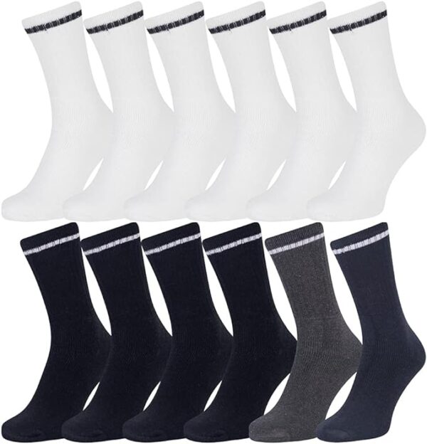 Mens Multipack Recycled Cotton Soft Touch Sports Socks